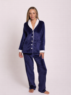 Button up Warm Fleece PJ Set