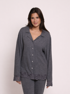 Button up Brushed Modal Cotton PJ Set