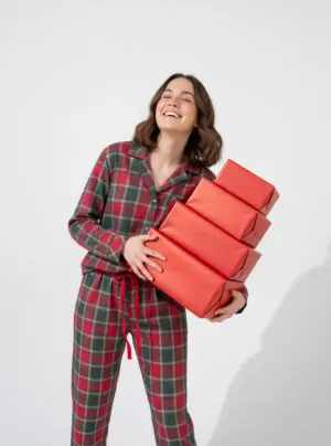 Button Up Flannel PJ Set