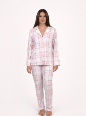 Button up warm PJ Set