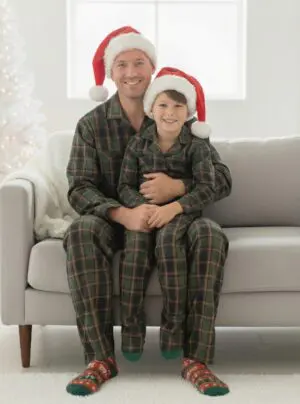 Boy's Button Up Cotton PJ