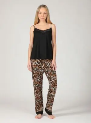 Modal PJ Set With Lace