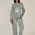 warm women's fleece pyjama