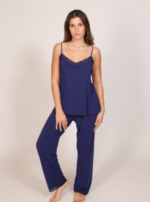 Aïa Modal Cotton PJ Set With Lace