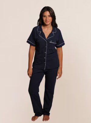 Noor Stretch Cotton Long PJ Set