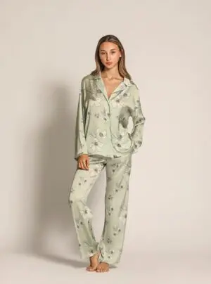 Button up Satin Pyjama