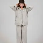 Warm Button Up Women's Fleece Pyjama