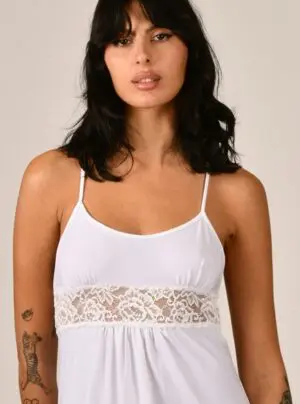 short pajama set With Lace