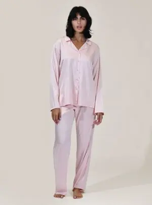 Button up Satin Pyjama