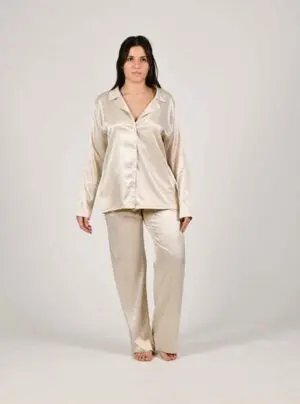 Button up Satin Pyjama