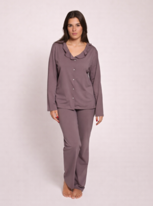 Noor Stretch Cotton Long PJ Set