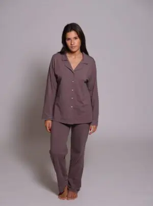 Button up Set Pyjamas with Lace