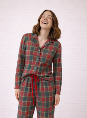Button Up Flannel PJ Set