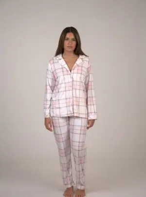 Button up warm PJ Set