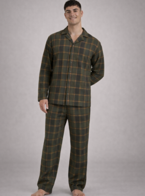 Button Up Men Flannel PJ