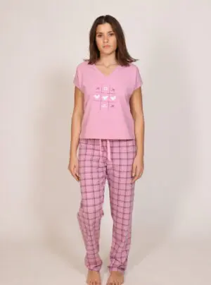 Stretch Cotton  PJ Set