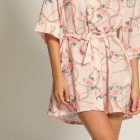 crepe satin robe