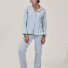 stylish button up women's pyjama