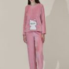 warm women's fleece pyjama