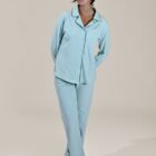 button up soft women's pyjama