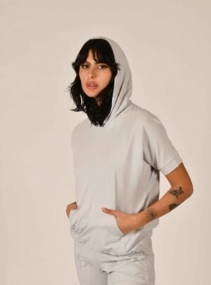 hooded pyjama top