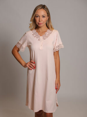 Stretch Cotton Gown