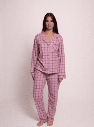 Stretch Cotton Long PJ Set