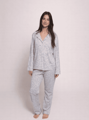 Stretch Cotton Long PJ Set