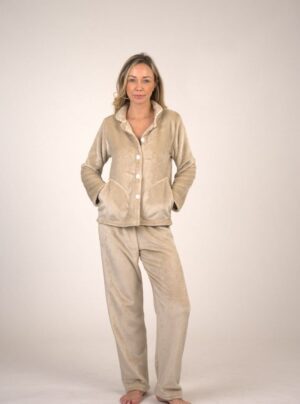 Button up Warm Fleece PJ Set