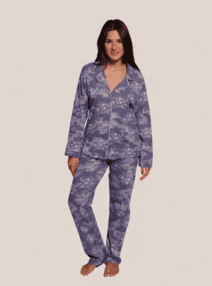 Stretch Cotton Long PJ Set