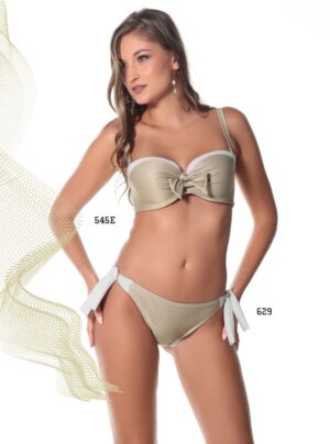 Lucero Luxe Gold Underwire E-Cup Bikini Set