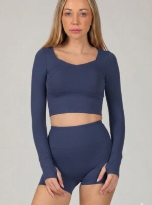 Essential Long-Sleeve Ribbed Active Top